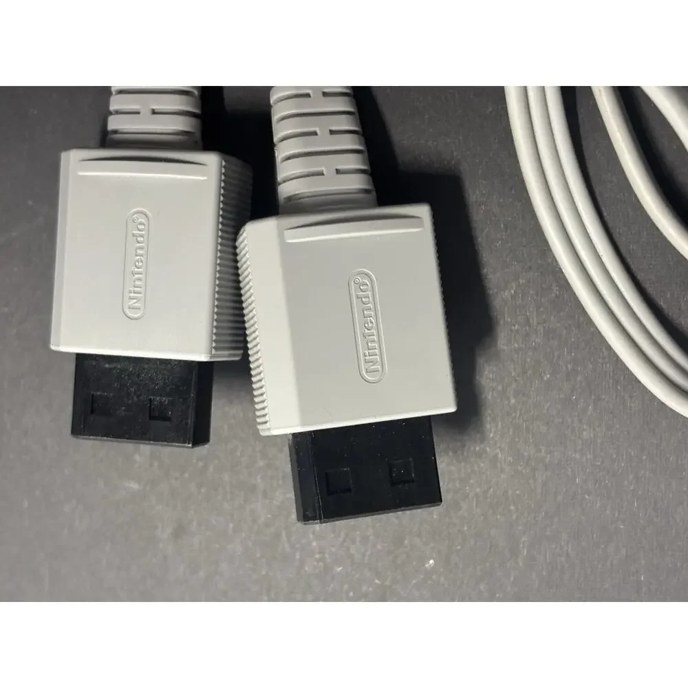 (2) Official OEM Nintendo Wii Audio Video AV Cable Cord - Tested & Cleaned